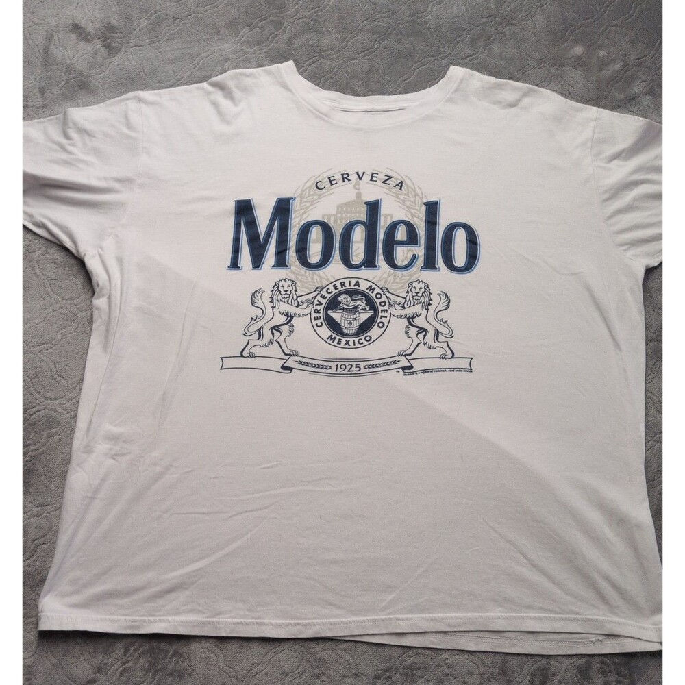 Cerveza Modelo Men's White Short Sleeve Tee Shirt Size 3XL